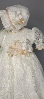 Batita Rosa, ropón de bautizo para niña – Llaguno Querétaro