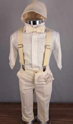 Conjunto de tirantes de lino - Llaguno Boutique