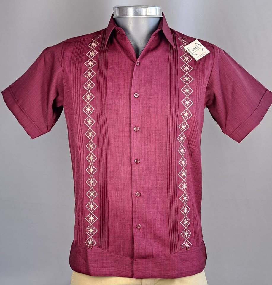 Guayabera Chipre vino - Llaguno Boutique