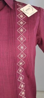 Guayabera Chipre vino - Llaguno Boutique