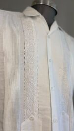 Guayabera deshilada blanca - Llaguno Boutique