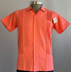 Guayabera deshilada rosa - Llaguno Boutique