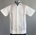 Guayabera grecas blanca - Llaguno Boutique