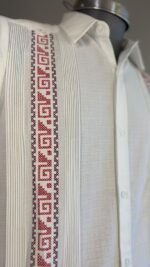Guayabera grecas blanca - Llaguno Boutique