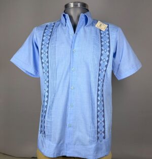 Guayabera Javier azul cielo - Llaguno Boutique