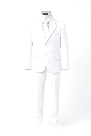 Traje de Lino 5 Piezas Blanco