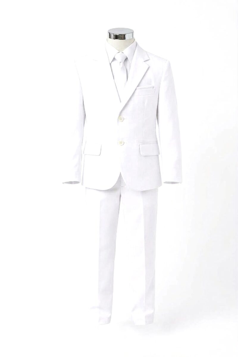 Traje de Lino 5 Piezas Blanco