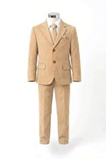 Traje de Lino 5 Piezas Camel